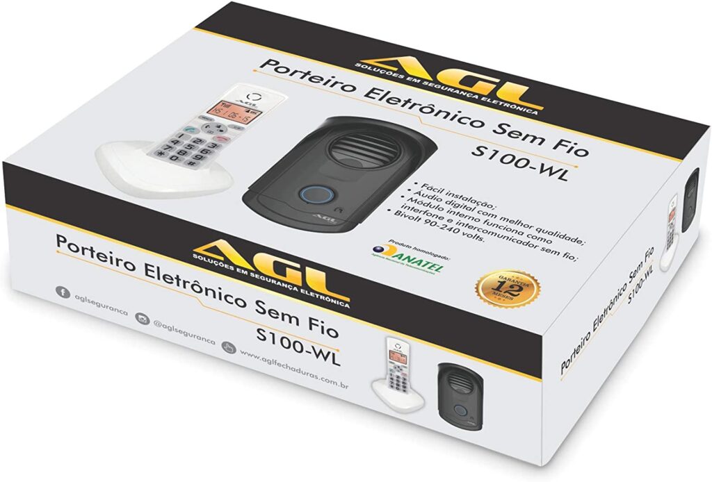 Interfone sem fio S100-WL Branco AGL