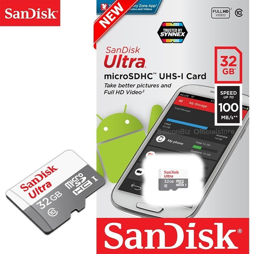 Cartão Sandisk Ultra MicroSDXC 32GB
