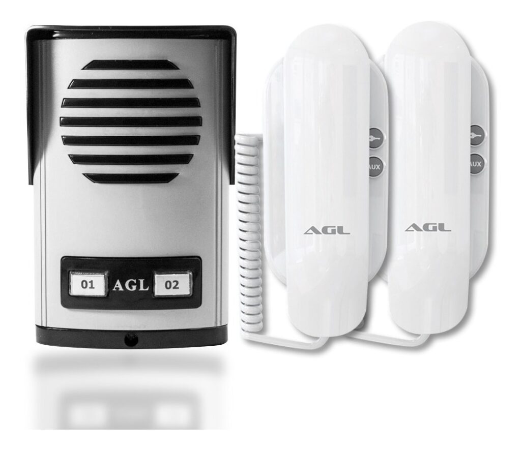 Porteiro Residencial Duplo Branco AGL